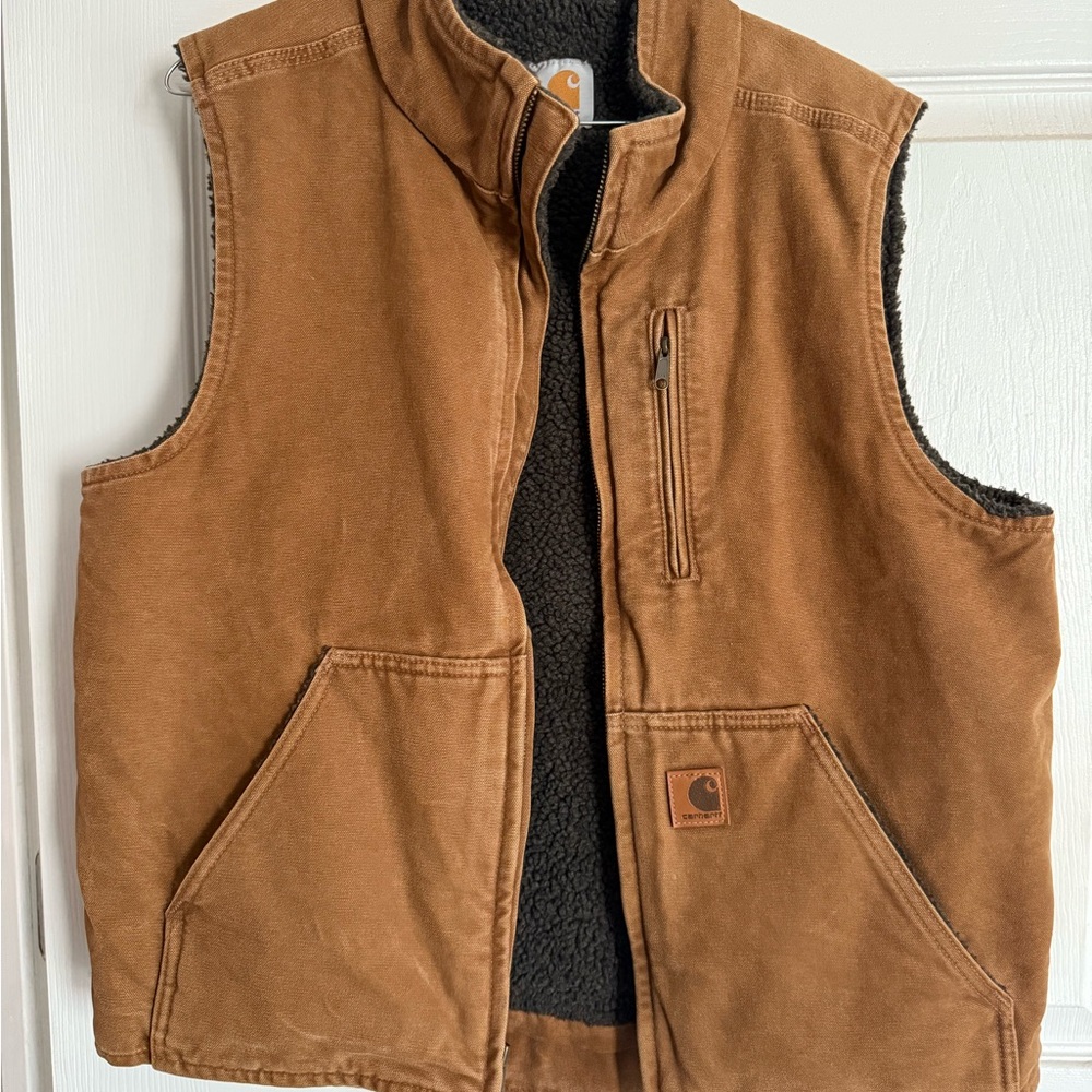 Carhartt Brown Insulated Workwear Vest